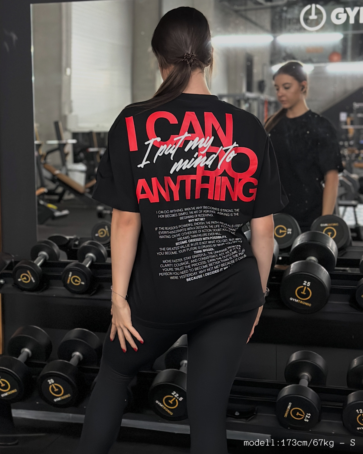 I CAN pumpcover póló SINNERS – hátulnézet, "I CAN" felirattal